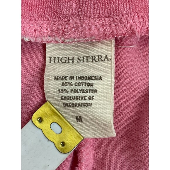 High Sierra Y2K Pull On Pink Velour Pants Size M Pink Barbiecore Juicy Wide Leg - Picture 7 of 7